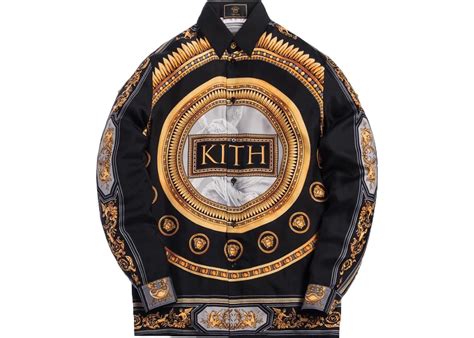 kith x versace silk shirt greco|Versace kith shoes.